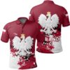Poland Coat Of Arms Polo Shirt Spaint Style J8W