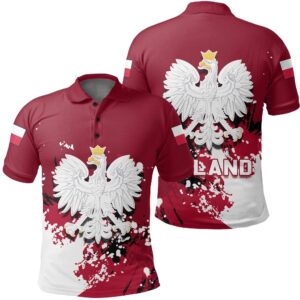 Poland Coat Of Arms Polo Shirt Spaint Style J8W