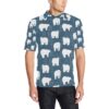 Polar Bear Pattern Print Design A01 Men Polo Shirt