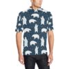 Polar Bear Pattern Print Design A02 Men Polo Shirt