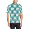 Polar Bear Pattern Print Design A05 Men Polo Shirt