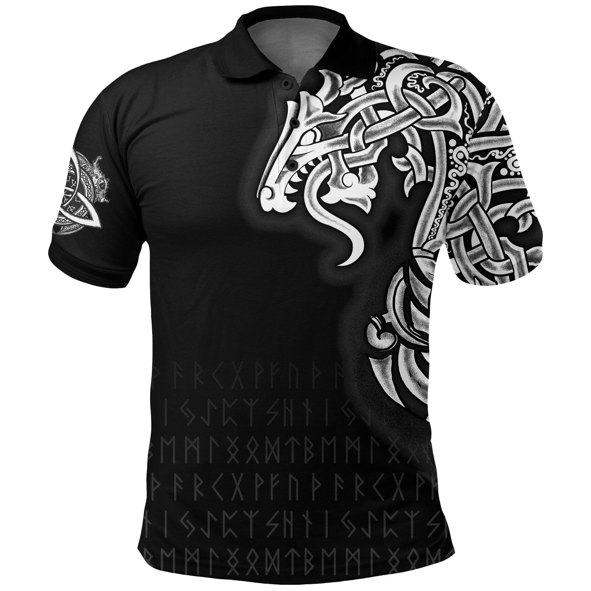 Polo Shirt - Best Jormungand Tattoo Style A7 Polo Shirt - Best Jormungand Tattoo Style A7