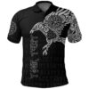Polo Shirt - Custom Personalised - The Raven of Odin Tattoo A7