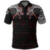 Polo Shirt - Double Dragon Tattoo And Vegvisir Blood A27