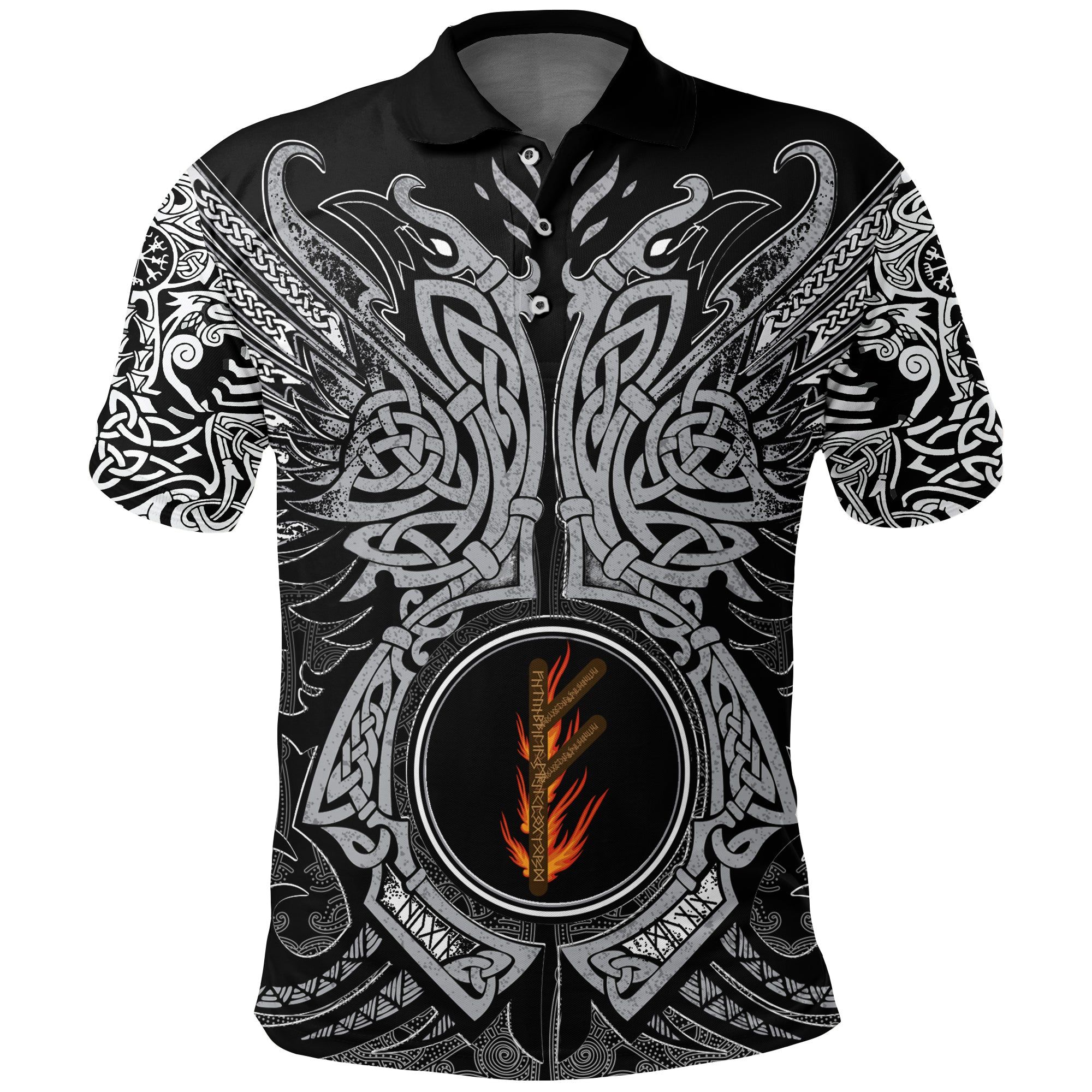 Polo Shirt - Fehu Rune Polo Shirt - Fehu Rune