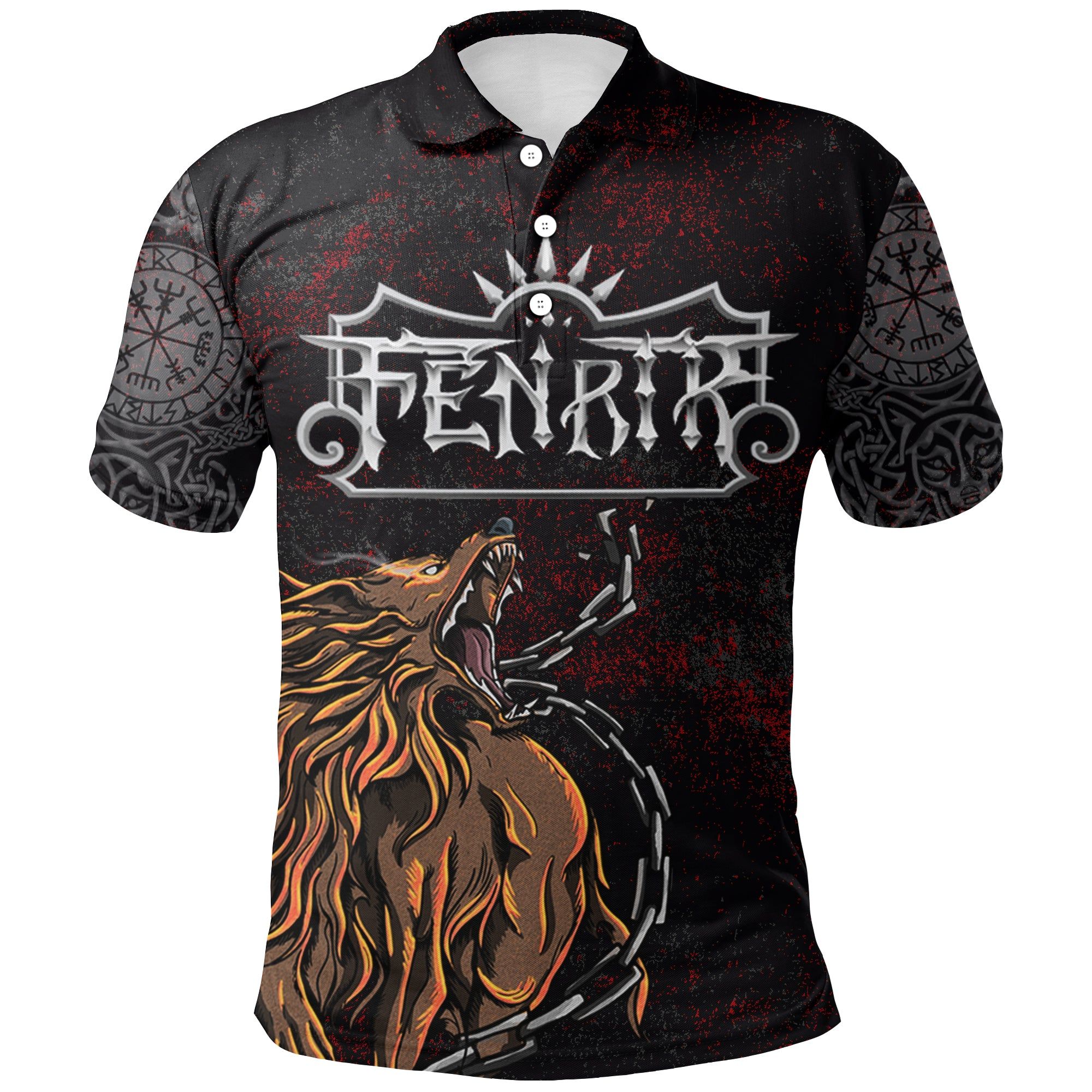 Polo Shirt - Fenrir Art A21 Polo Shirt - Fenrir Art A21