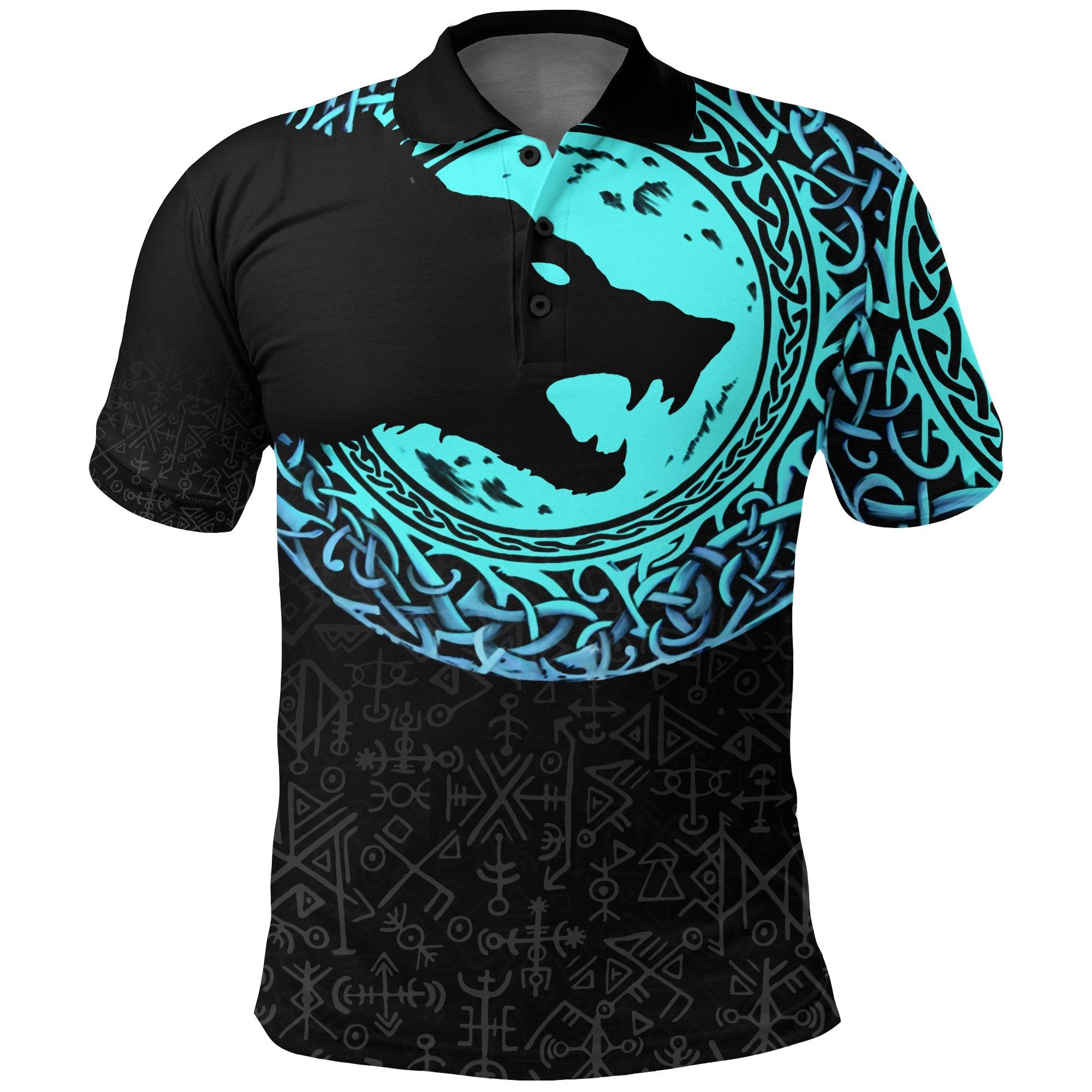 Polo Shirt - Fenrir Norse Wolf A31 Polo Shirt - Fenrir Norse Wolf A31