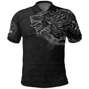 Polo Shirt - Fenrir Norse Wolf Thunderstorm A31