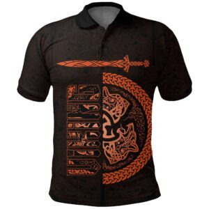 Polo Shirt - Fierce Wolf Totemic Animal A15