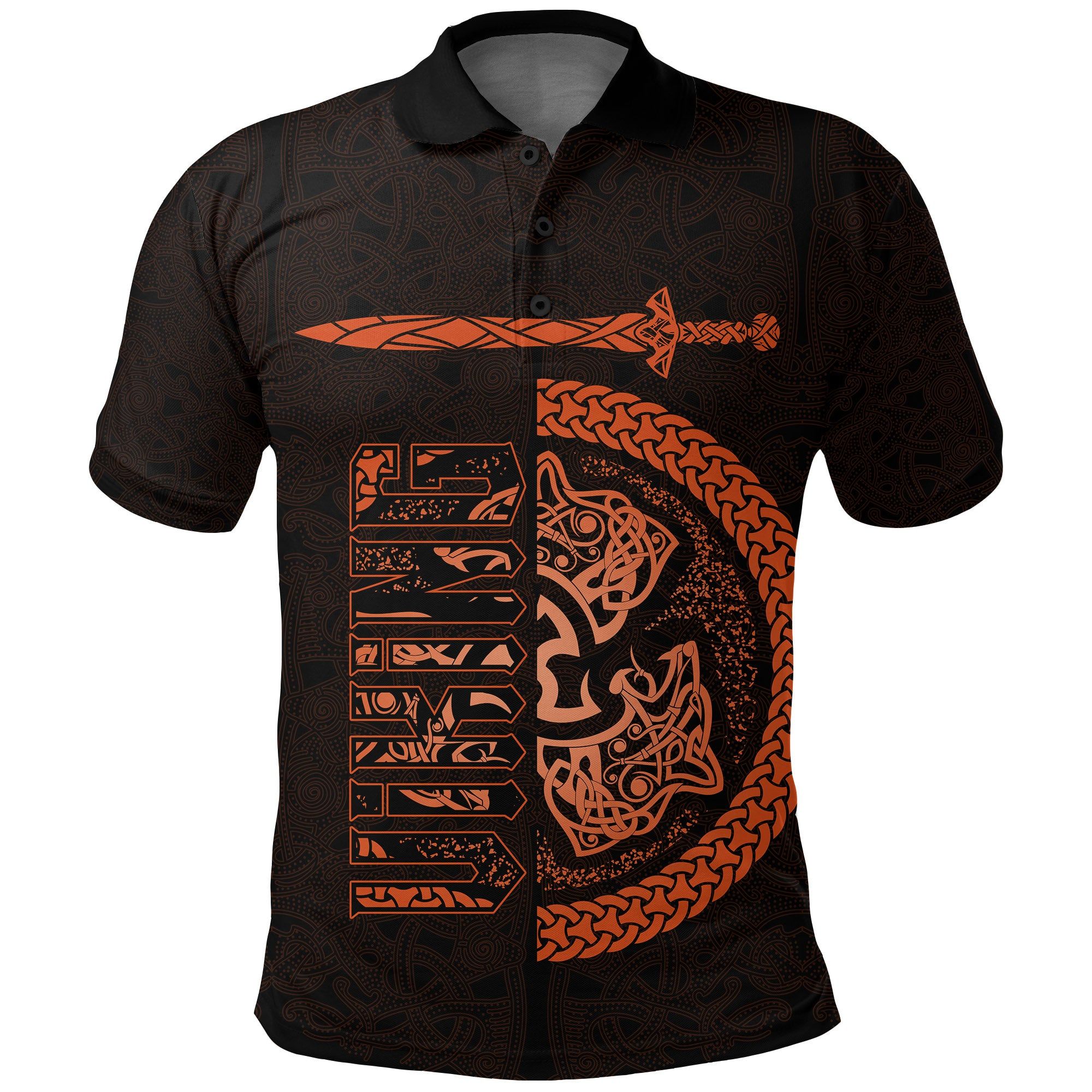 Polo Shirt - Fierce Wolf Totemic Animal A15 Polo Shirt - Fierce Wolf Totemic Animal A15