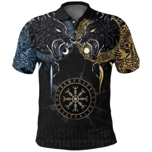 Polo Shirt - Hati And Skoll Tattoo A31