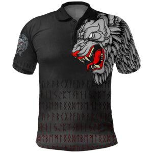 Polo Shirt - Killer Wolf Tattoo A31