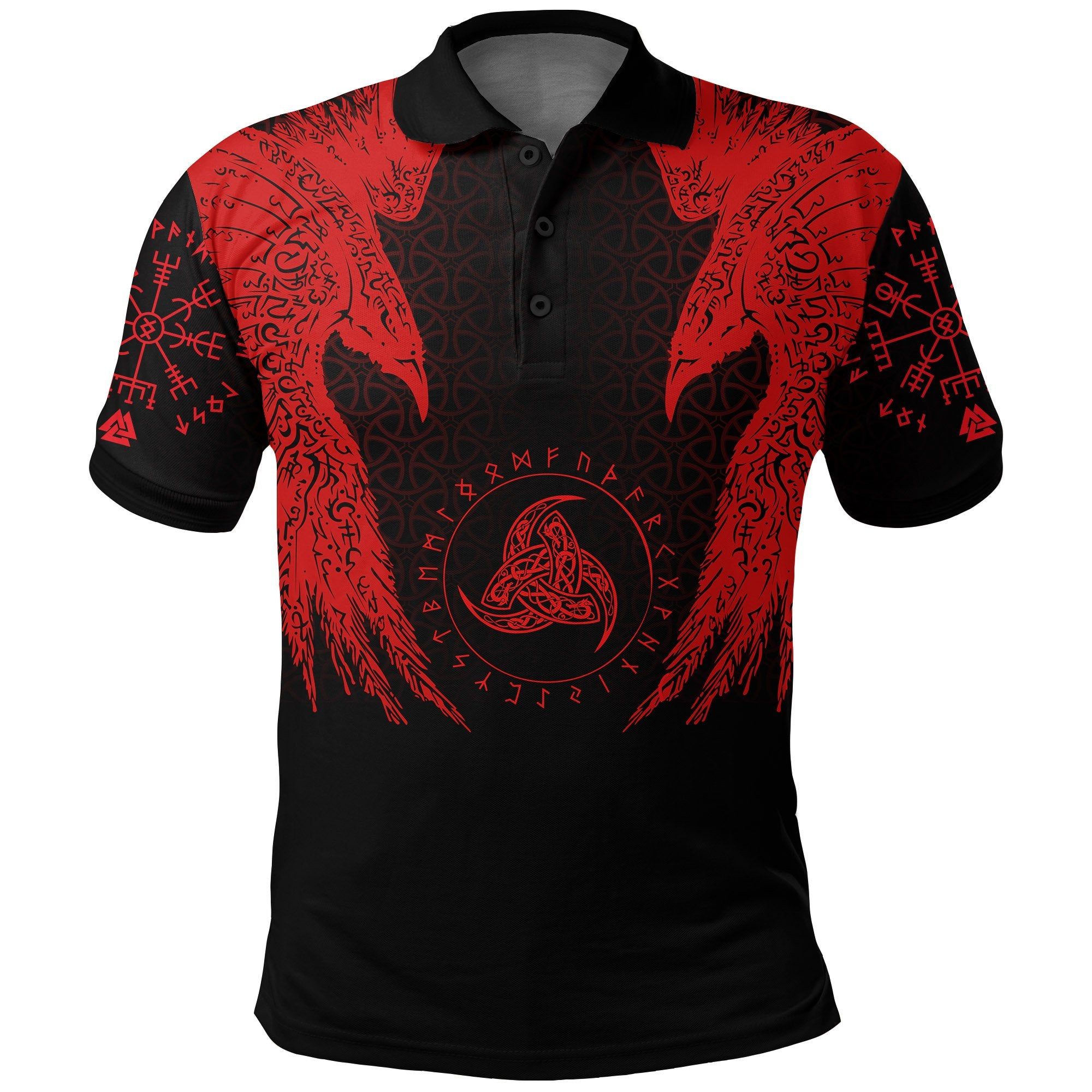 Polo Shirt - Muninn Tattoo A7 Polo Shirt - Muninn Tattoo A7