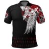 Polo Shirt - Mystical Raven Tattoo Style Blood A31