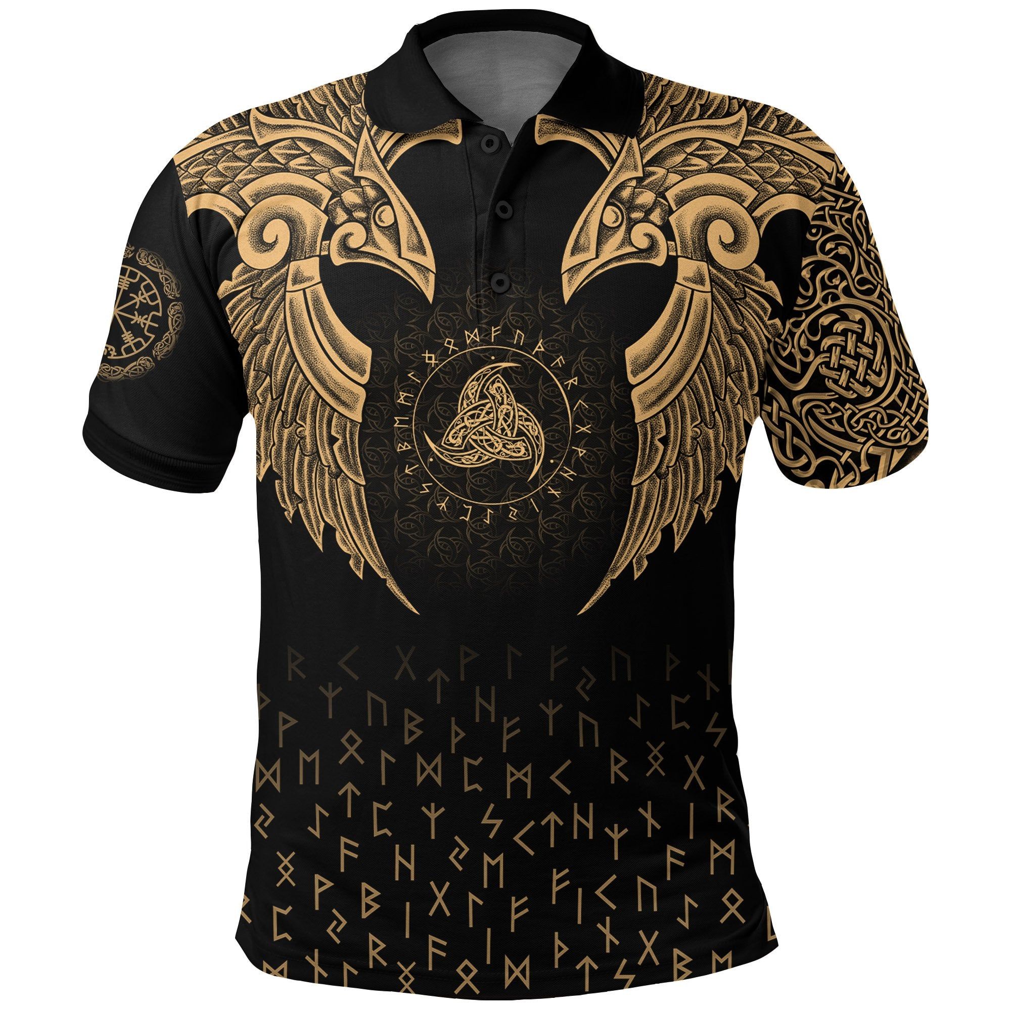 Polo Shirt - Nordic Raven Tattoos A7 Polo Shirt - Nordic Raven Tattoos A7