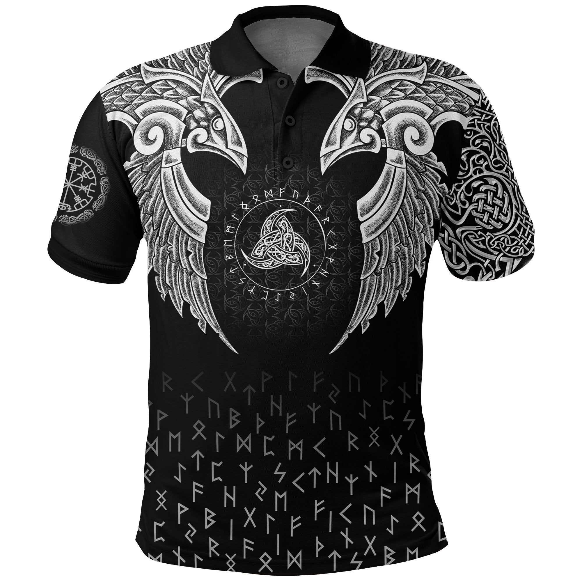 Polo Shirt - Nordic Raven Tattoos A7 Polo Shirt - Nordic Raven Tattoos A7