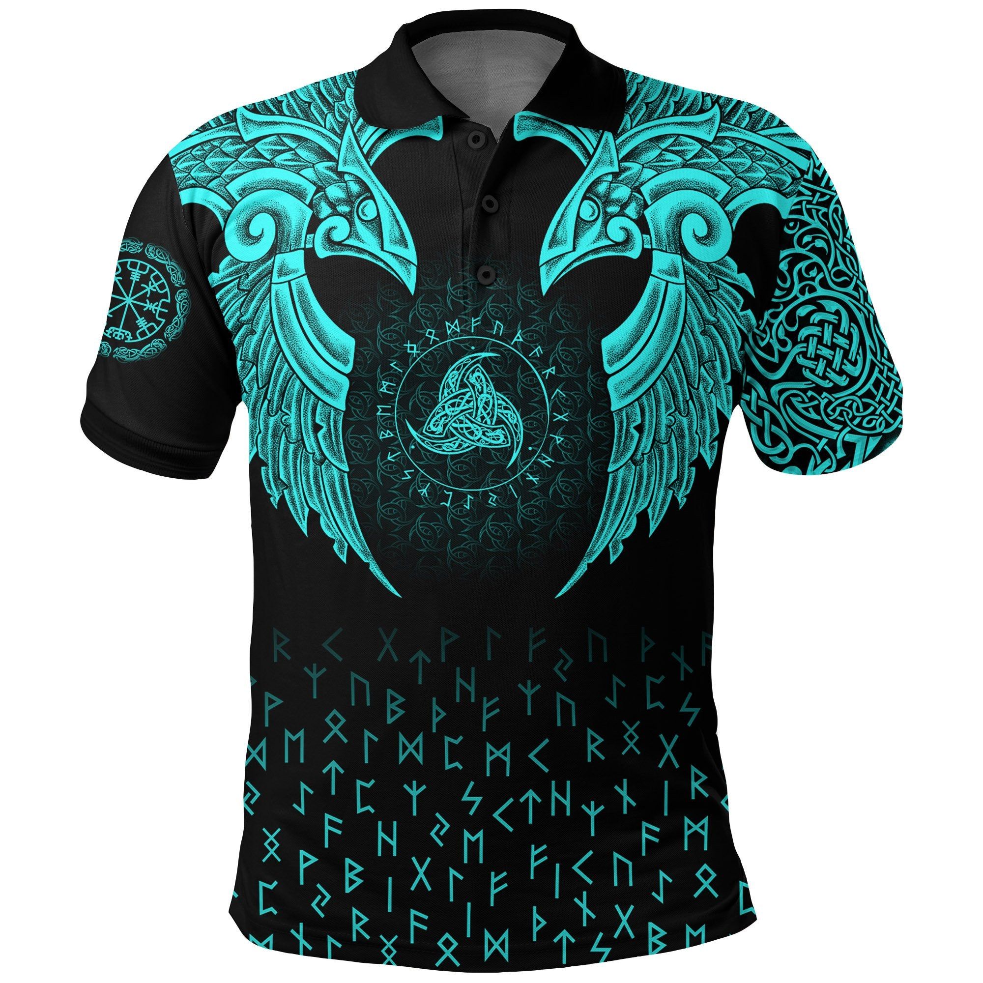 Polo Shirt - Nordic Raven Tattoos A7 Polo Shirt - Nordic Raven Tattoos A7