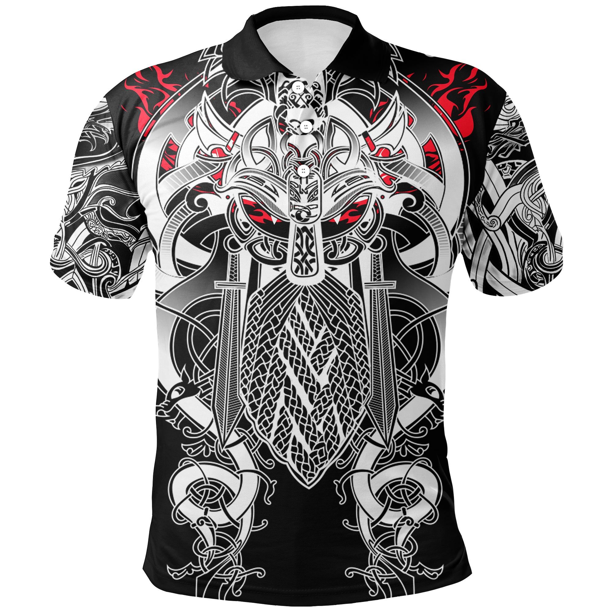 Polo Shirt - Odin Eternal Flame A21 Polo Shirt - Odin Eternal Flame A21