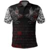 Polo Shirt - Odin Huginn and Muninn Rune Blood A27