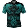 Polo Shirt Raven Of Odin Cyan A15
