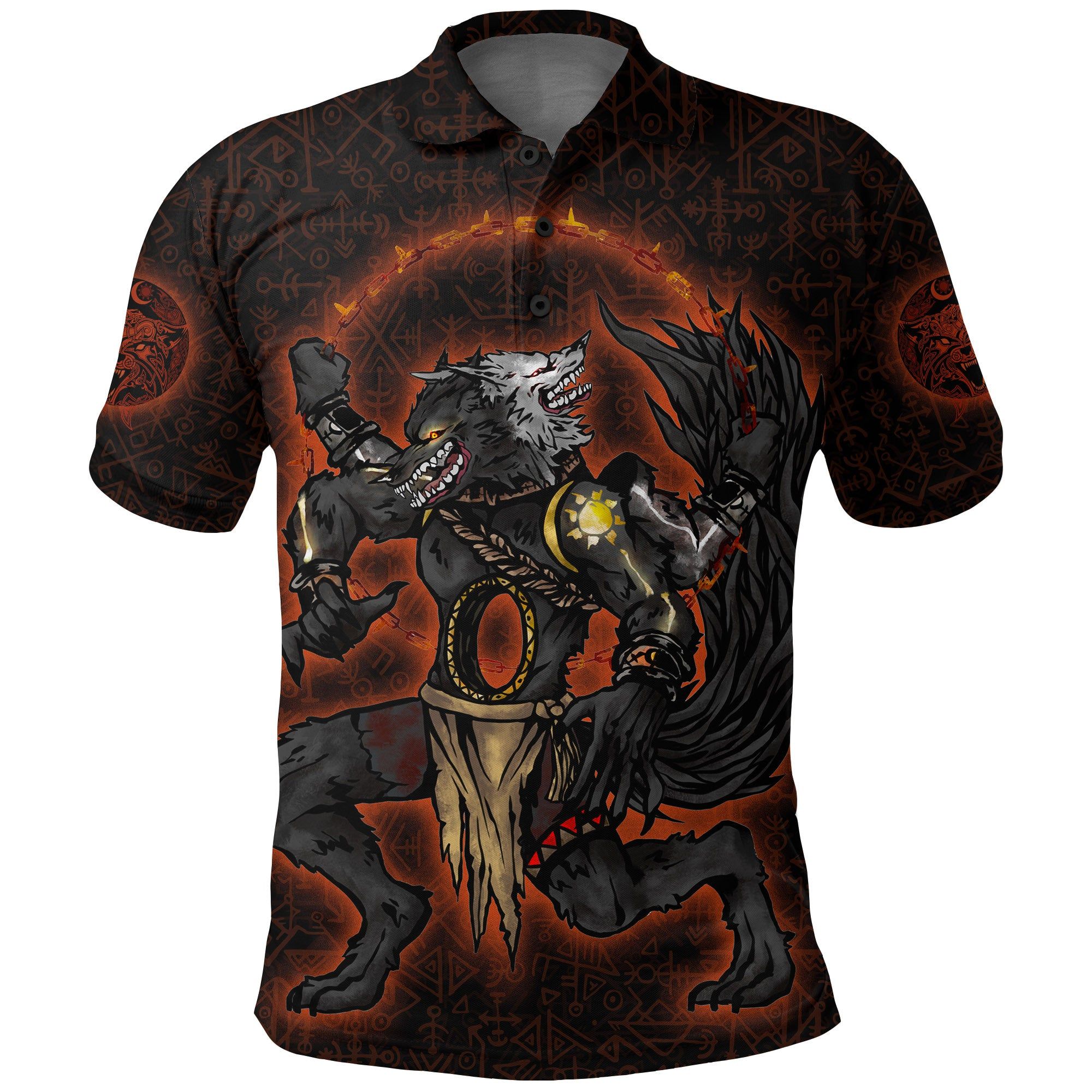 Polo Shirt - Skoll And Hati ArtStation A15 Polo Shirt - Skoll And Hati ArtStation A15