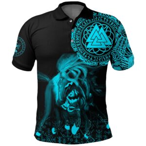 Polo Shirt - Sleipnir Odin Cyan A31