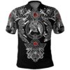 Polo Shirt - Tattoo All Over Print Black A7