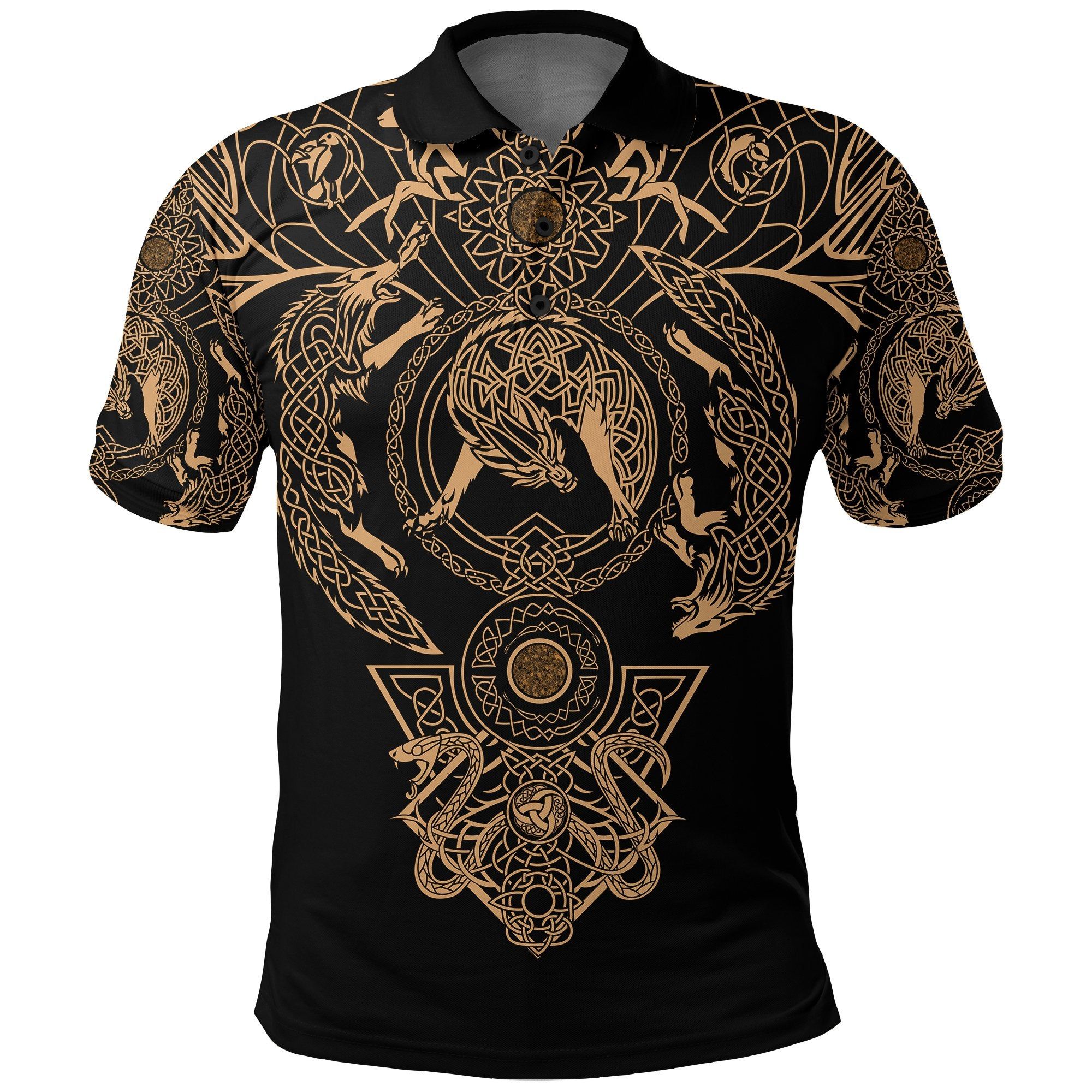 Polo Shirt - Tattoo All Over Print Special A7 Polo Shirt - Tattoo All Over Print Special A7