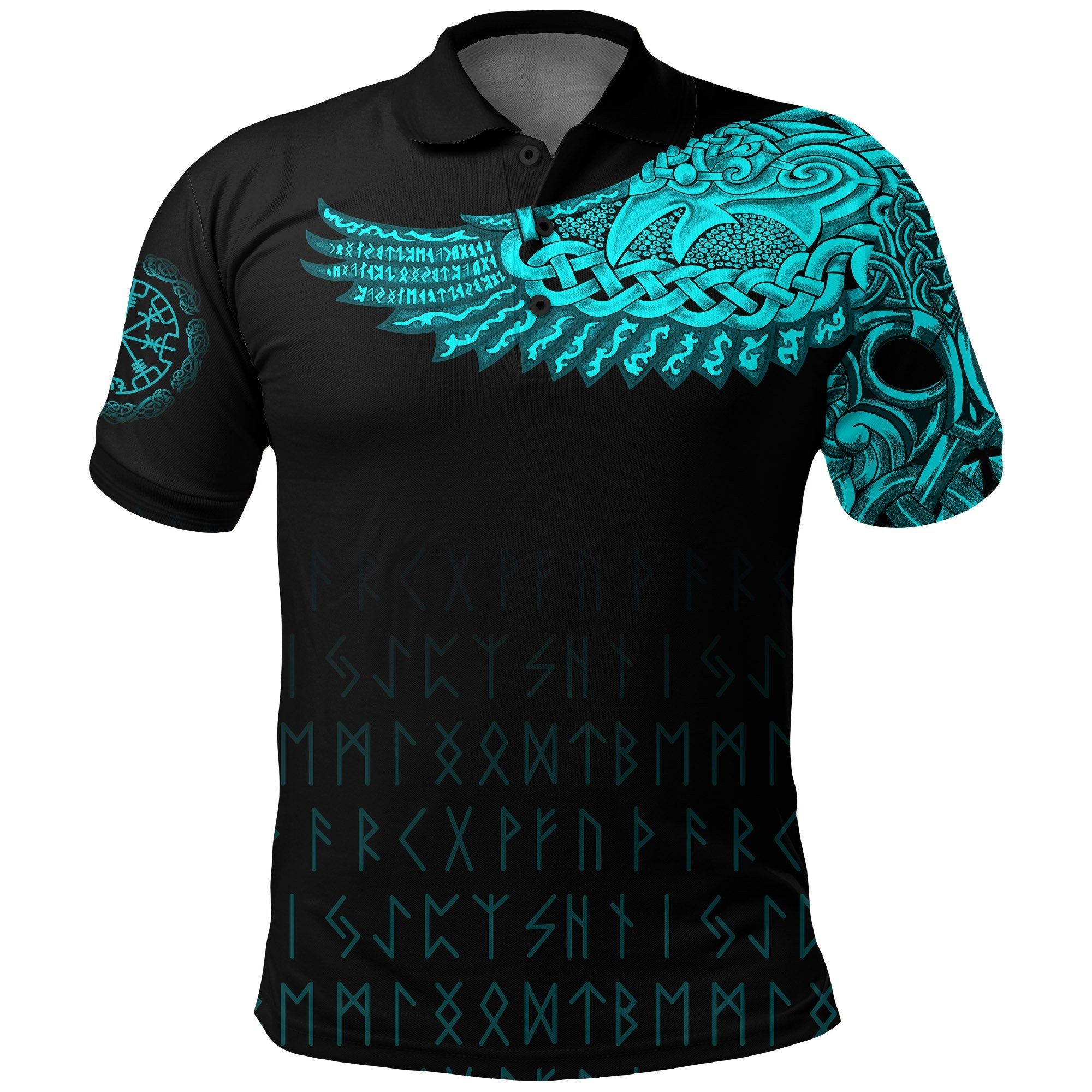 Polo Shirt - The Raven Of Odin Tattoo Style A7 Polo Shirt - The Raven Of Odin Tattoo Style A7