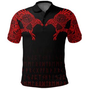 Polo Shirt - The Raven of Odin Tattoo A7
