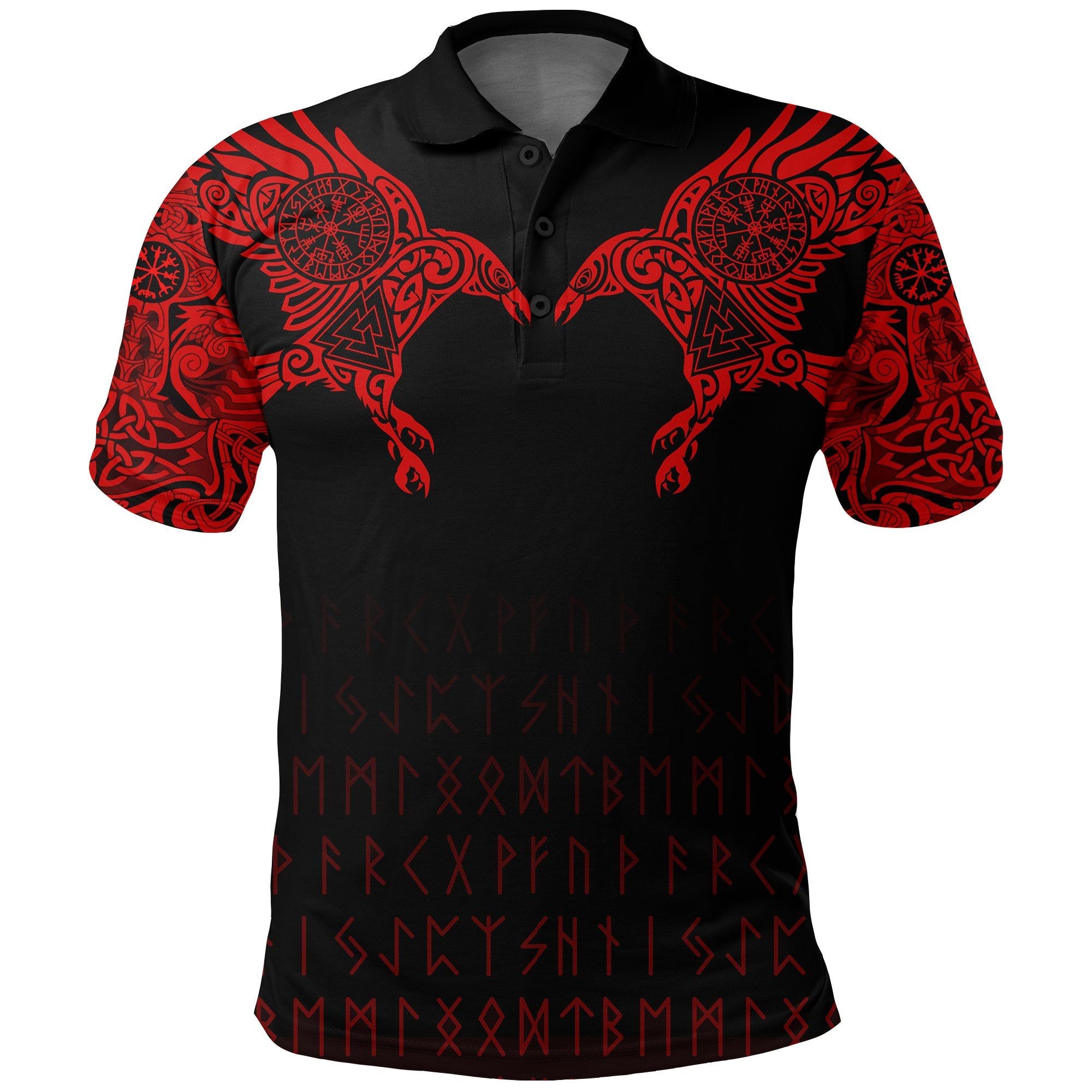 Polo Shirt - The Raven of Odin Tattoo A7 Polo Shirt - The Raven of Odin Tattoo A7
