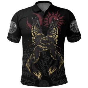 Polo Shirt - The Wolves Skoll and Hati A7