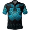 Polo Shirt - Vegvisir Mjolnir and Dragon Norse Tattoo A7