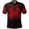 Polo Shirt - Vegvisir Mjolnir and Dragon Norse Tattoo A7