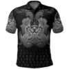 Polo Shirt - Vegvisir Mjolnir and Dragon Norse Tattoo A7