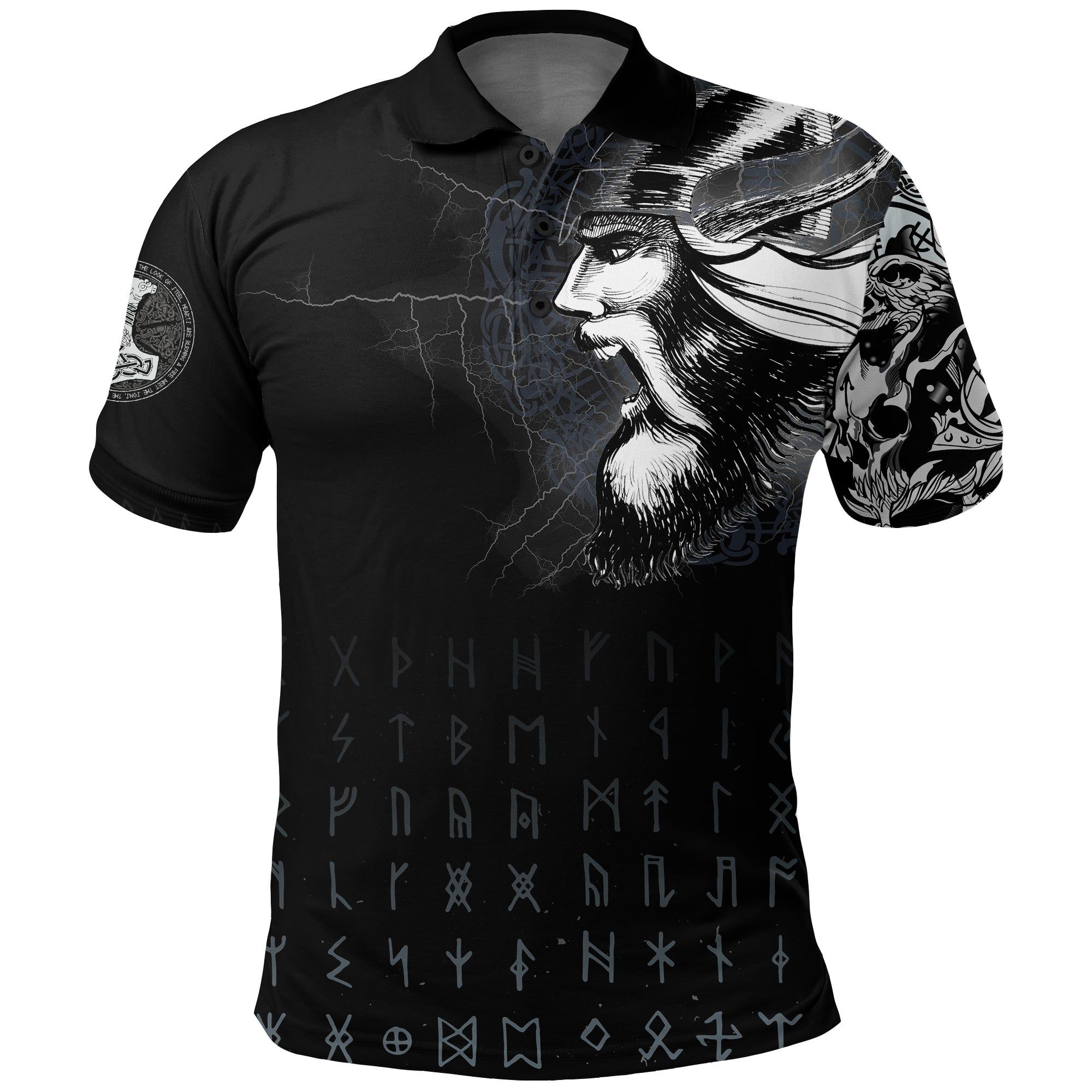 Polo Shirt - Warrior Tattoo 3D A31 Polo Shirt - Warrior Tattoo 3D A31