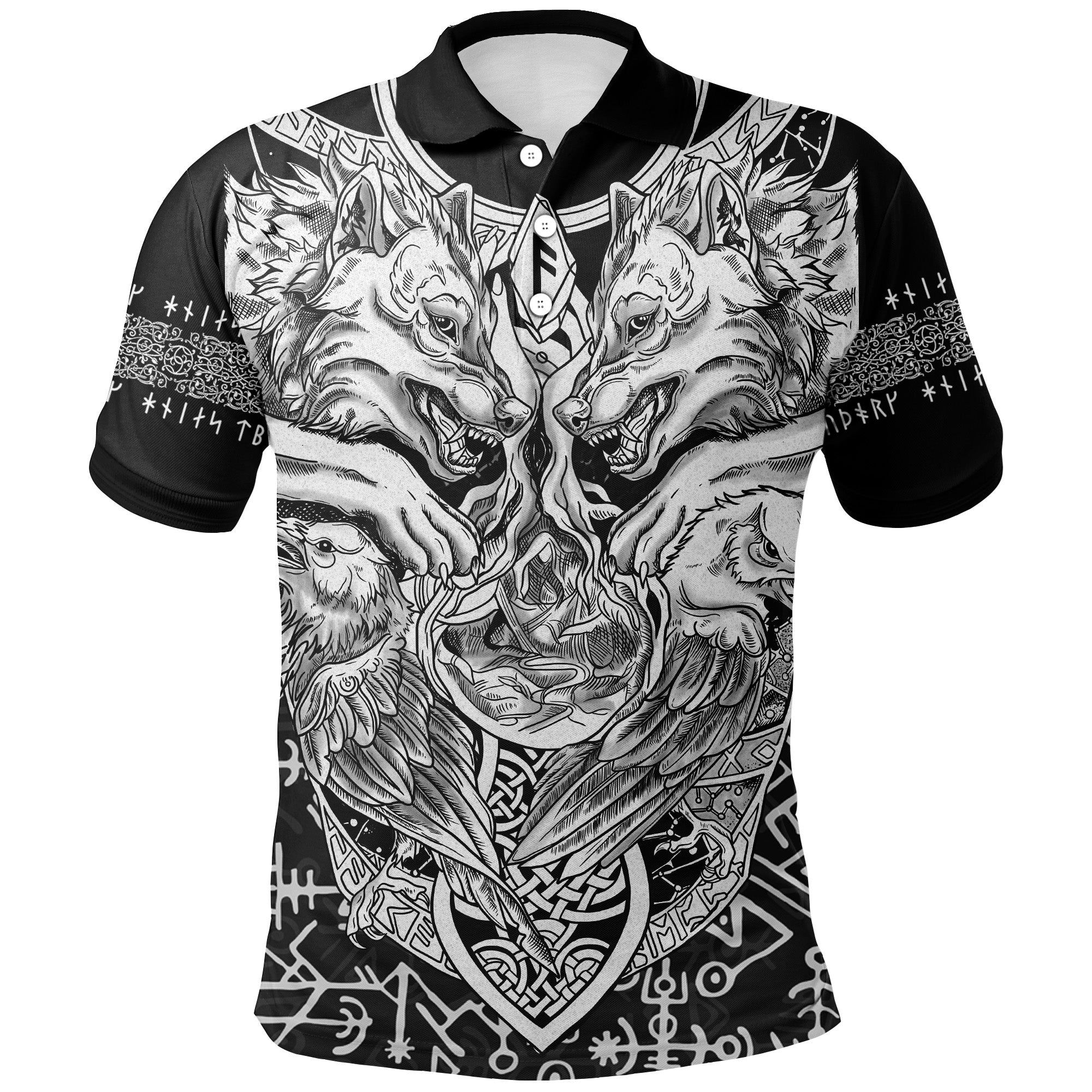 Polo Shirt - Wolf And Raven Special A21 Polo Shirt - Wolf And Raven Special A21