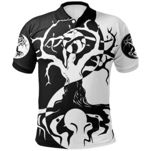 Polo Shirt - Ying Yang Celtic Tree A21