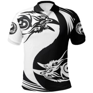 Polo Shirt - Ying Yang Raven A21