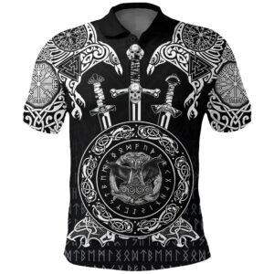 Polo Shirts - Huginn and Muniin With Mjolnir A27