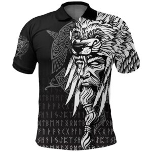 Polo Shirts Odin Raven and Fenrir on Hand A27