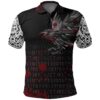 Polo Shirts - The Raven Of Odin Rune Blood A27