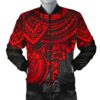 Polynesian Bomber Jacket (Men) - Polynesian Red Turtle - BN15 Bomber Jacket