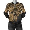 Polynesian Bomber Jacket (Women) - Polynesian Golden Turtle - BN15 Bomber Jacket