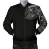 Polynesian Chest Tattoo Men's Bomber Jacket Gray A7 Bomber Jacket