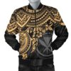 Polynesian Hawaii Bomber Jacket (Men) - Gold Turtle - BN1518 Bomber Jacket