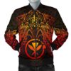 Polynesian Hawaii Bomber Jacket (Men) - Red Turtle Manta Ray - BN18 Bomber Jacket