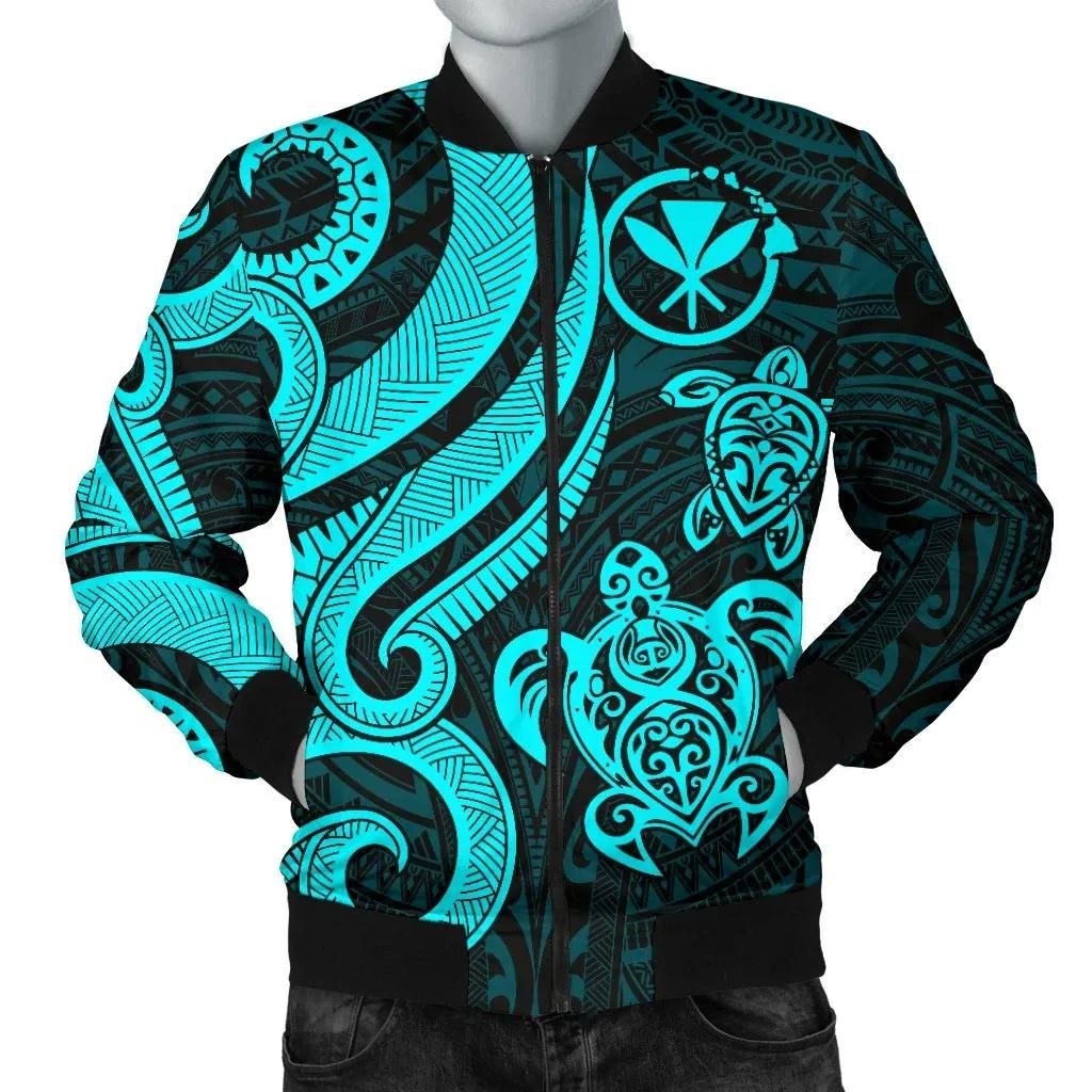 Polynesian-Hawaii-Kanaka-Maoli-Men-Bomber-Jacket-Blue-Tentacle-Turtle-BN11-Bomber-Jacket-2