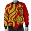 Polynesian Hawaii (Kanaka Maoli) Men Bomber Jacket - Red Tentacle Turtle - BN11 Bomber Jacket