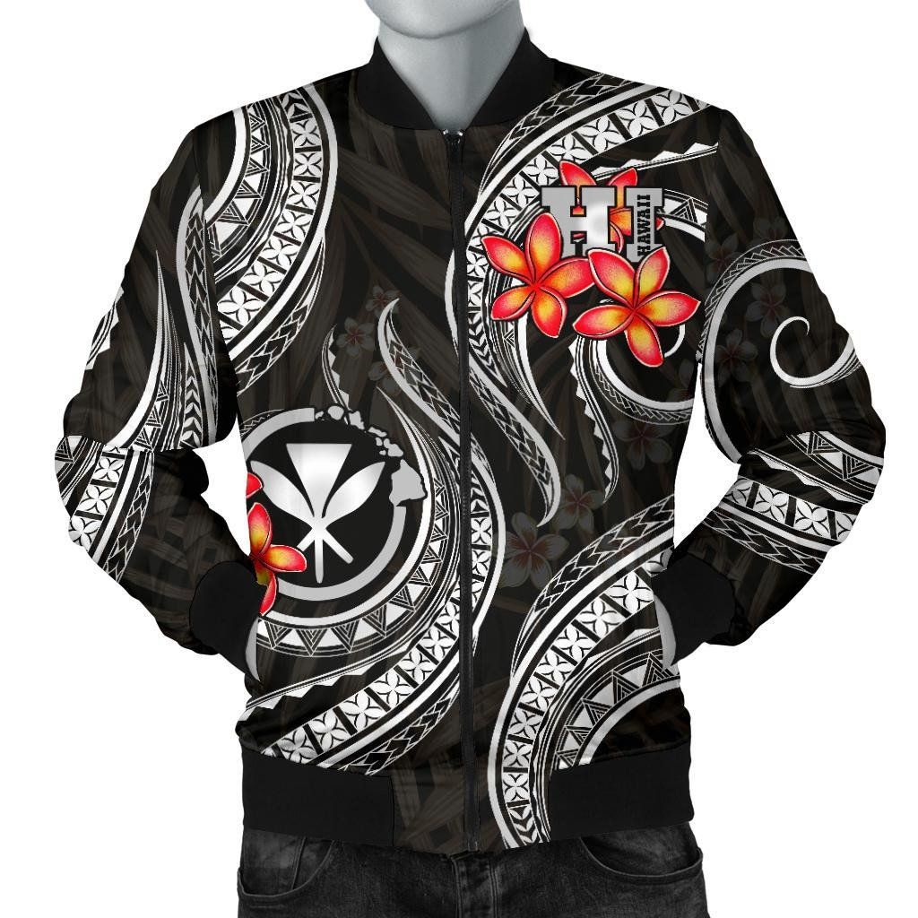 Polynesian-Hawaii-Men-Bomber-Jacket-Black-Plumeria-BN11-Bomber-Jacket-1